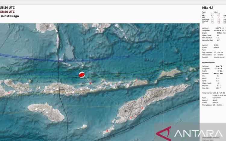 Kota Maumere NTT Diguncang Gempa Dangkal Aktivitas Sesar Flores
