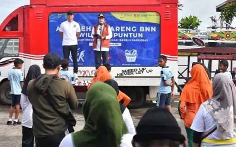 Pemko Palangka Raya Dukung Aksi Sehat Bareng BNN di Kampung Puntun