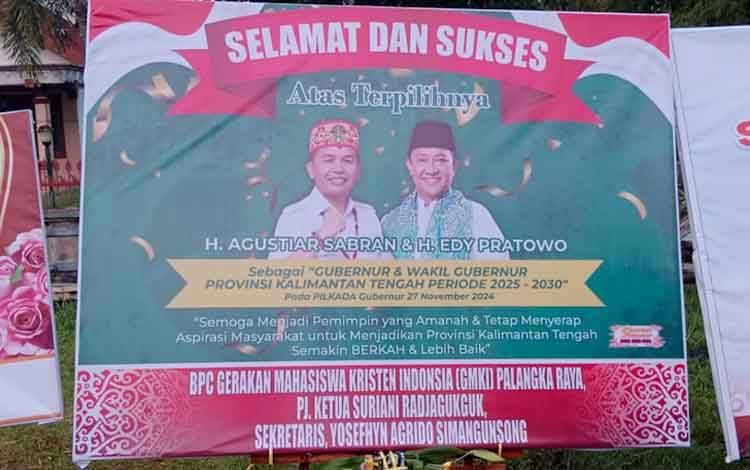 GMKI Cabang Palangka Raya Tegaskan Tidak Pernah Kirim Karangan Bunga terkait Pilkada