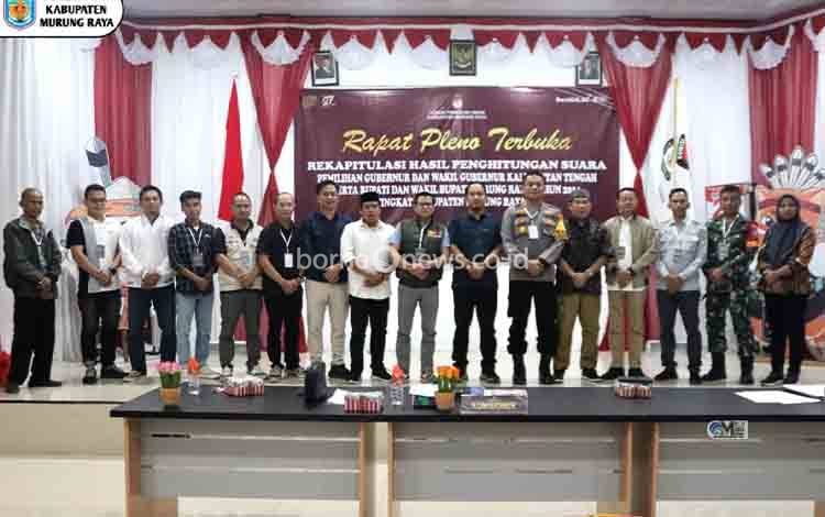 Willy M Yoseph-Habib Said Ismail Raih Suara Terbanyak dalam Rapat Pleno KPU Murung Raya
