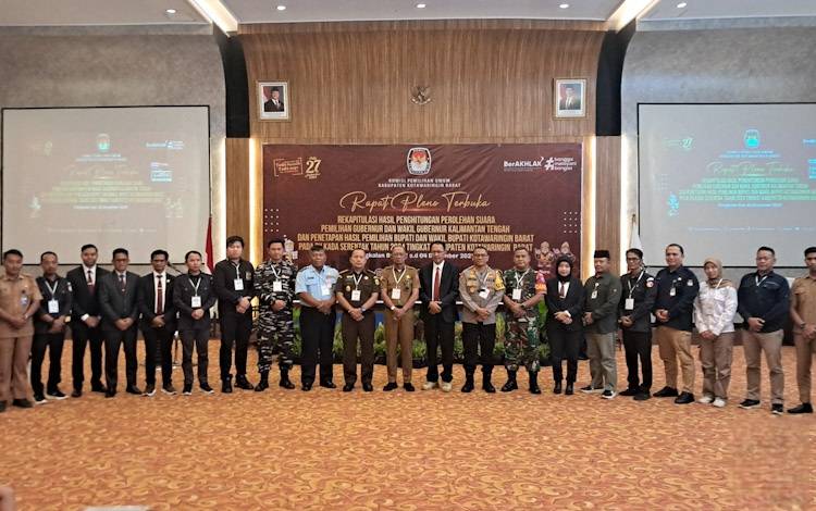 KPU Kobar Rapat Pleno Penghitungan Suara Pilkada Serentak 2024