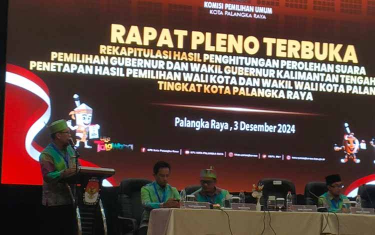 KPU Palangka Raya Targetkan Pleno Selesai Hari Ini