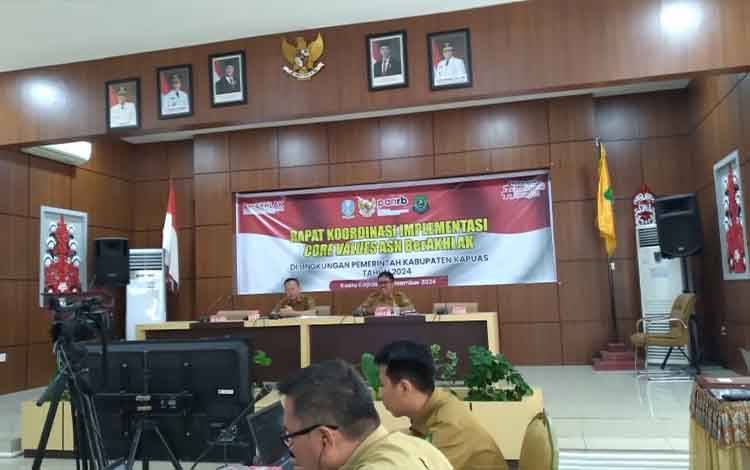 Penguatan Nilai BerAKHLAK ASN Kapuas Dibahas dalam Rakor