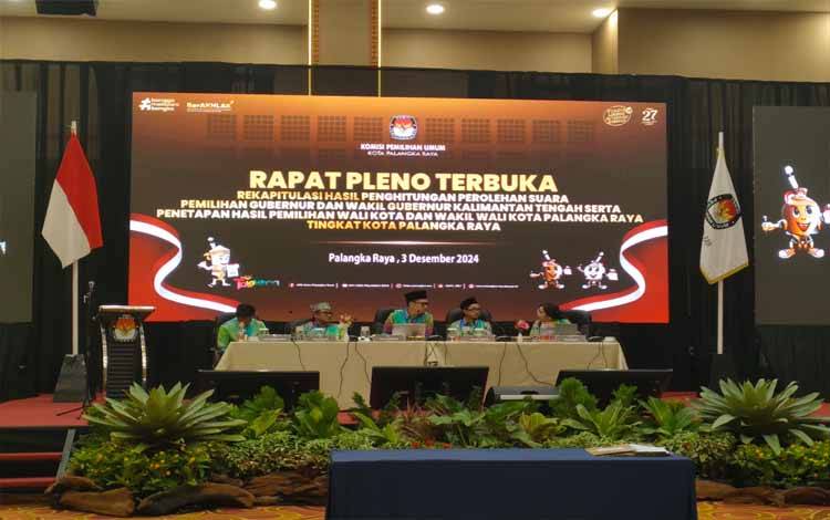 Agustiar-Edy Raih Suara Terbanyak Pilgub Kalteng di Palangka Raya