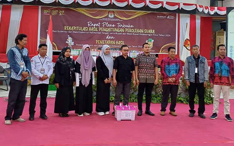 Hari Pertama Pleno KPU Kotim, Bersamaan Digelar PSU TPS 02 Waringin Agung