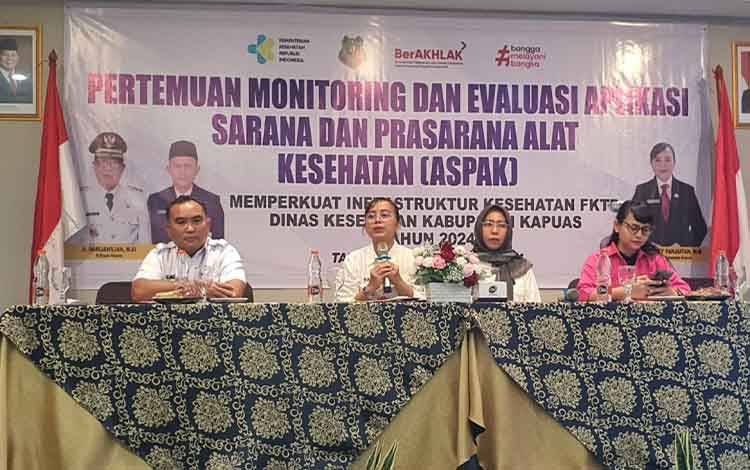Dinkes Kapuas Kapuas Gelar Pertemuan dan Evaluasi Aplikasi ASPAK