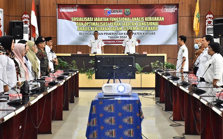Pemkab Kapuas dan LAN-RI Sosialisasikan Jabatan Fungsional Analis Kebijakan