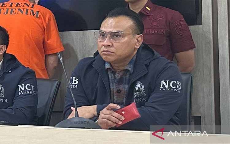 Kepala Bagian Kejahatan Internasional NCB Interpol Indonesia Kombes Pol. Ricky Purnama di Jakarta, Kamis (5/12/2024). ANTARA/Rio Feisal