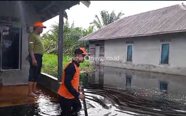 Mentaya Hilir Selatan Mulai Dilanda Banjir, 85 Rumah Terendam