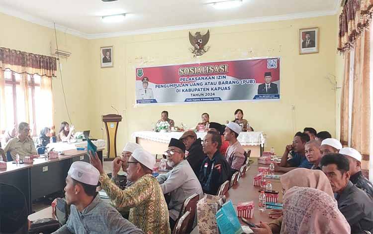 Dinsos Kapuas Sosialisasikan Izin Pengumpulan Uang dan Barang