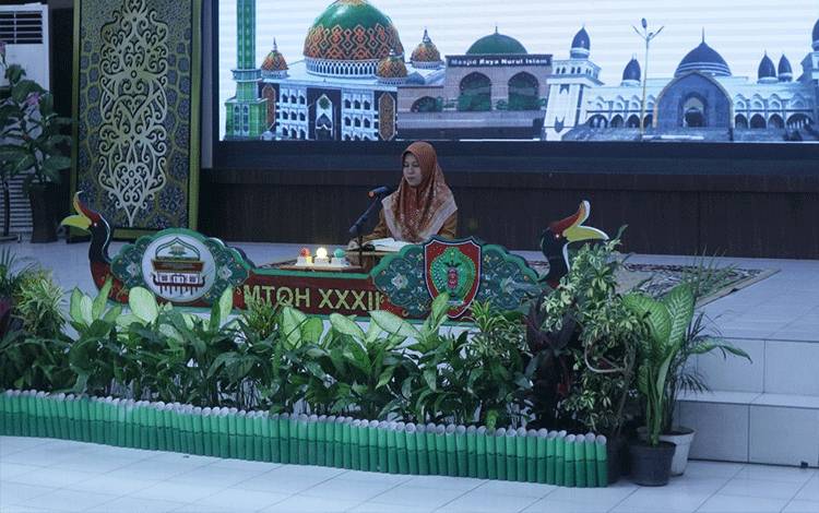 MTQH XXXII: Lantunan Ayat Suci Al-Quran Menghiasi Aula Dinas PMD Kalteng