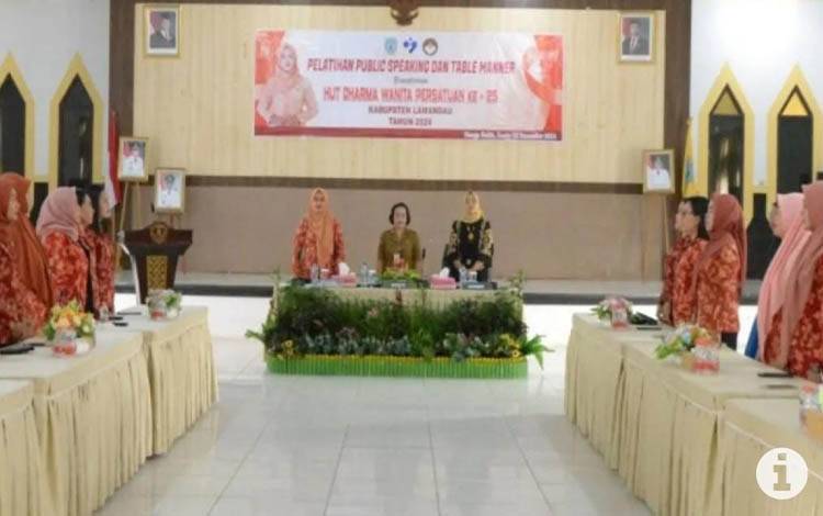 DWP Lamandau Gelar Pelatihan Public Speaking dan Table Manner