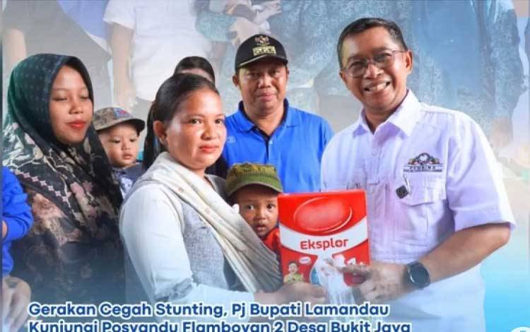 Pj Bupati Lamandau Kunjungi Posyandu Gelorakan Semangat Pencegahan Stunting