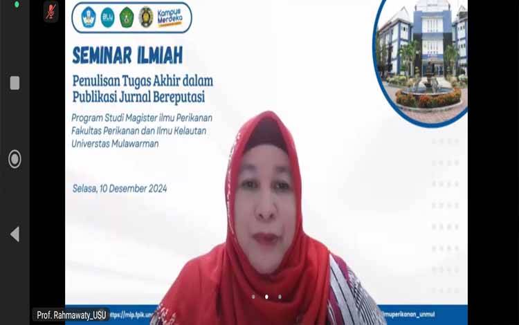 Prof Rahmawaty Berikan Kiat Menulis Pendahuluan dalam Seminar Ilmiah di Universitas Mulawarman