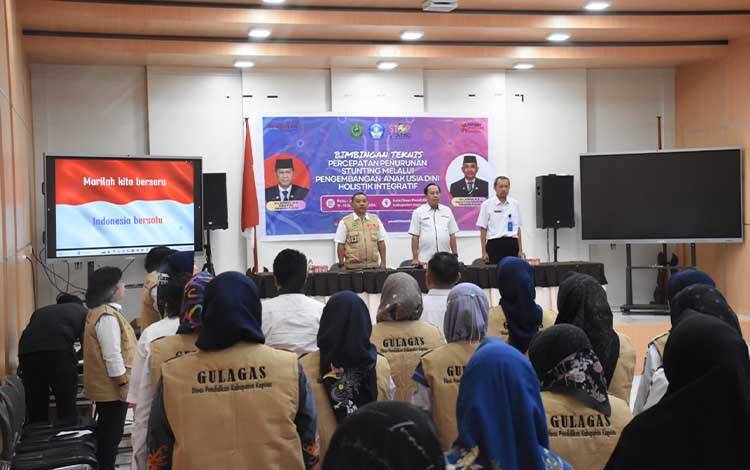 Disdik Kapuas Gelar Bimtek untuk Percepat Penurunan Stunting di Satuan PAUD