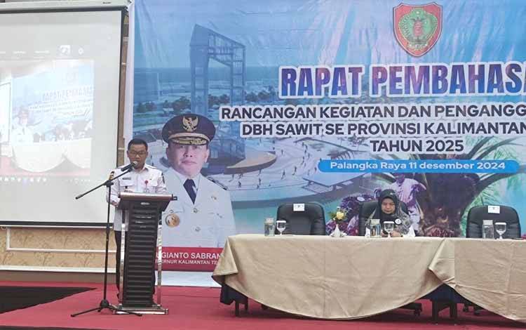 Disbun Kalteng Perkuat Optimalisasi Dana Bagi Hasil Sawit