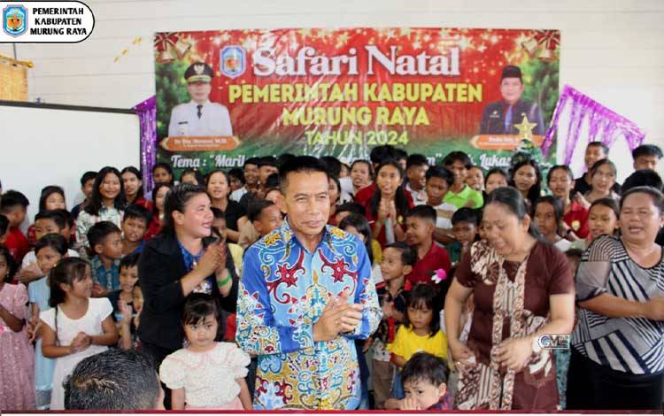 Pj Bupati Murung Raya Gelar Safari Natal di Desa Pelaci