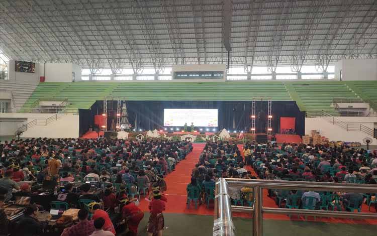 Kerukunan Warga Dayak Dusmala Tebama Gelar Perayaan Natal di Palangka Raya