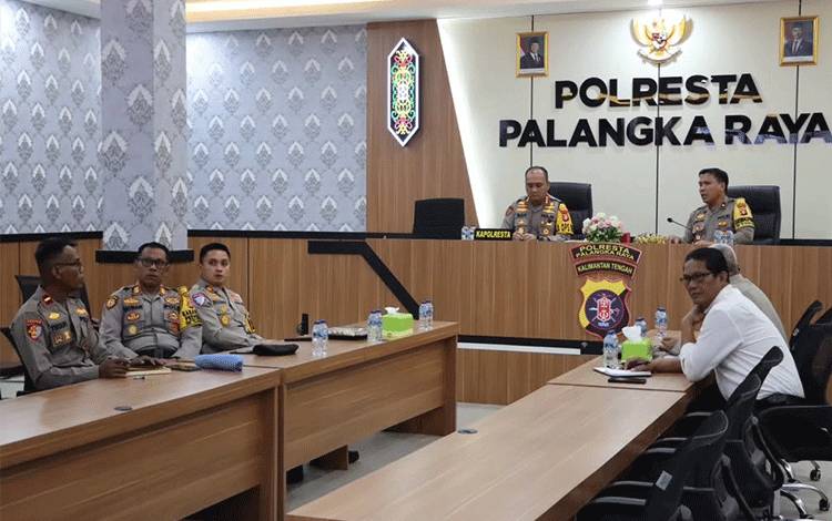 Polresta Palangka Raya Siap Amankan Nataru, Ikuti Rakor Lintas Sektoral Operasi Lilin 2024