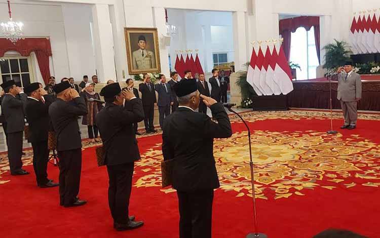 Presiden Prabowo Lantik Pimpinan dan Dewas KPK 2024-2029