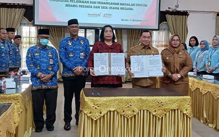 Pemkab Kotim Teken MoU dengan Kejaksaan Negeri Kotim untuk Sinergitas Penanganan Masalah Hukum