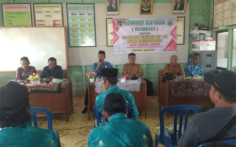 Pemdes Bandar Mekar Gelar Musdes Khusus Penetapan Penerima BLT-DD 2025