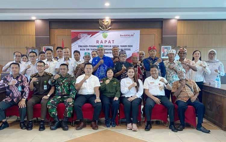 Badan Kesbangpol Barito Timur Evaluasi Penanganan Konflik Sosial 2024