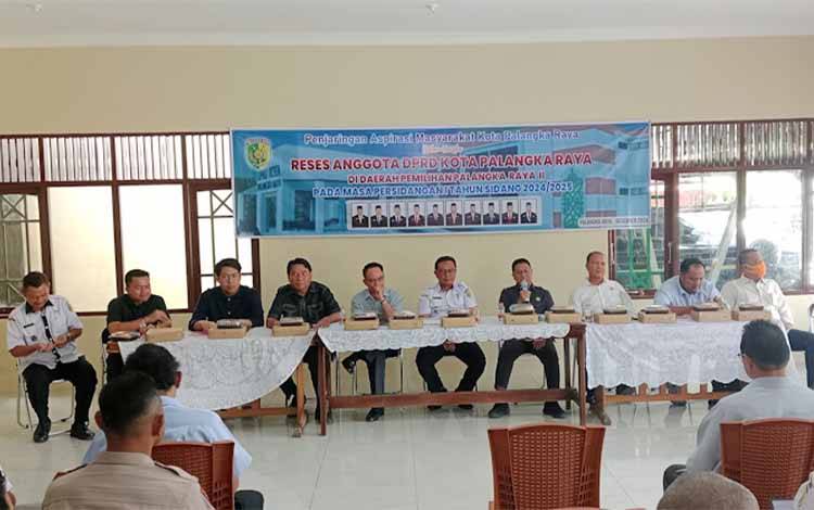 Anggota DPRD Palangka Raya Dapil II Reses di Kelurahan Menteng, ini Aspirasi Masyarakat