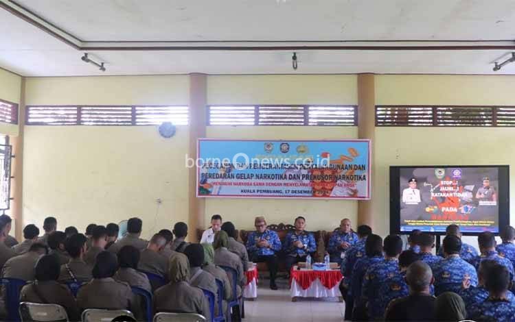 Satpol PP Seruyan Sosialisasi Pencegahan dan Pemberantasan Narkotika