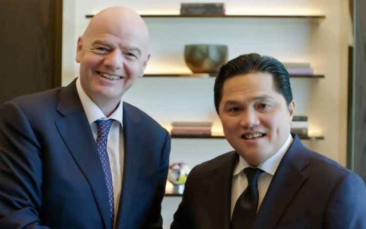 Erick Beberkan Hasil Transformasi Sepak Bola Indonesia ke FIFA
