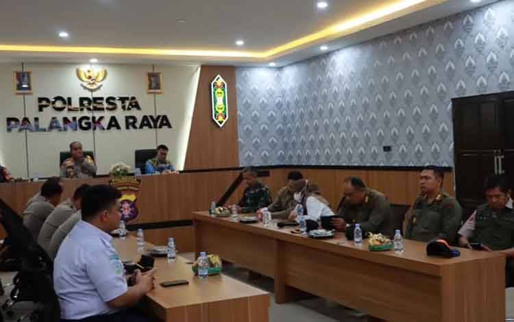 Kapolresta Palangka Raya Pimpin Rakor Lintas Sektoral, Jamin Keamanan Nataru