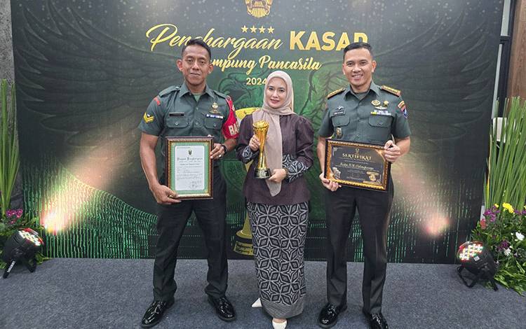 Kodim 1016 Palangka Raya Raih Juara 2 KASAD Award Kampung Pancasila