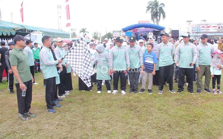 Jalan Sehat Kerukunan Digelar di Seruyan Dalam Rangka Peringati Hari Amal Bakti Kemenag