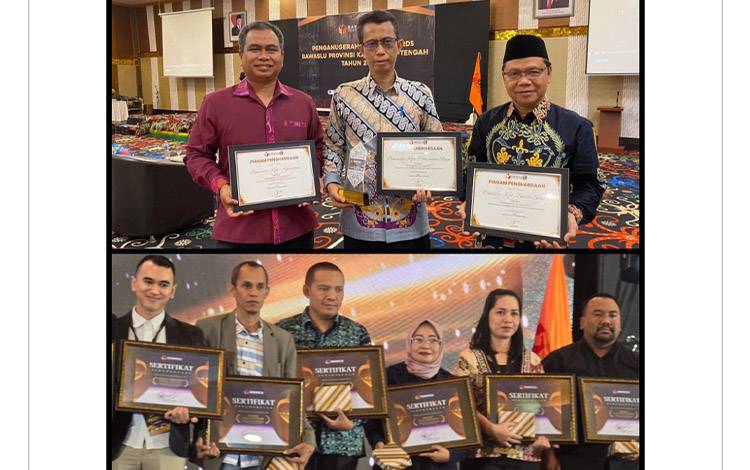 Bawaslu Katingan Raih Dua Penghargaan dari Bawaslu RI dan Bawaslu Kalteng