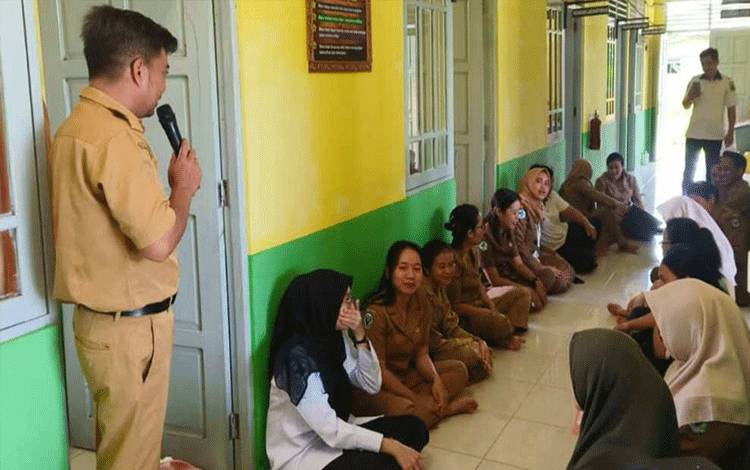 Kegiatan pertemuan yang dilaksanakan di Puskesmas Sei Pinang, Kecamatan Mandau Talawang. (FOTO: IST)