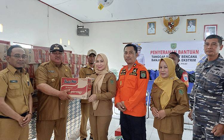 Pemkab Pulpis Bantu Masyarakat Terdampak Bencana Extrem di Kecamatan Kahayan Kuala