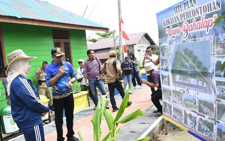 Disperkimtan Pulpis Bangun 34 Rumah di Kawasan Kumuh jadi Percontohan Lewu Bahalap