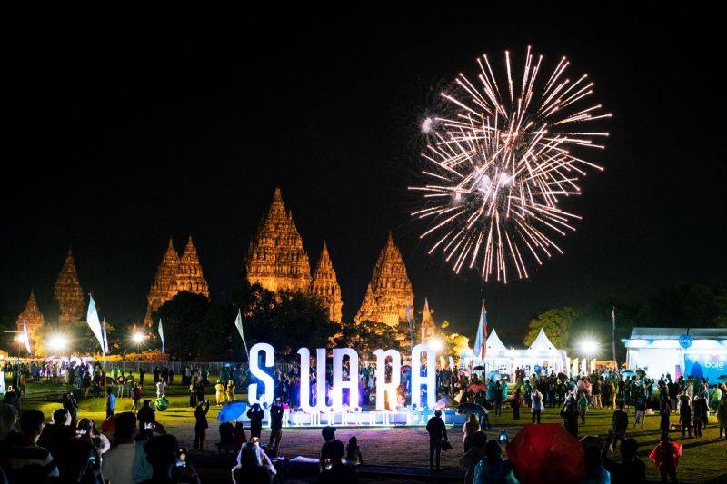 Malam Tahun Baru di Candi Prambanan Masuk TOP New Year's Eve Dunia