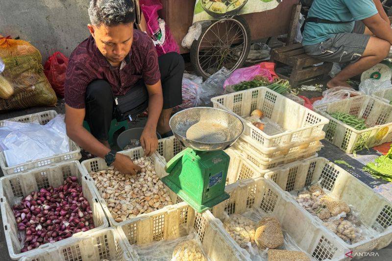 Harga Pangan Minggu, Bawang Putih Rp42.450/Kg-Cabai Rawit Rp64.490 /Kg