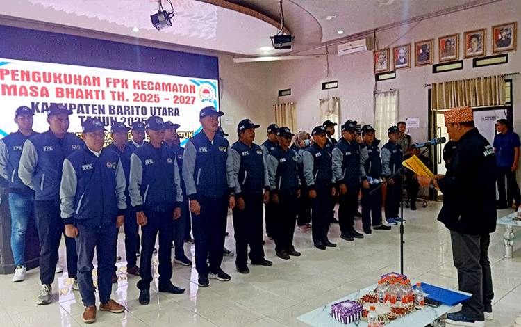 Pengurus FPK Sembilan Kecamatan Barito Utara Periode 2025-2027 Resmi Dilantik