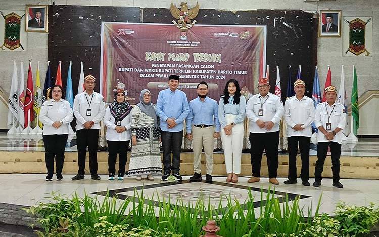 Yamin-Adi Ditetapkan sebagai Bupati dan Wakil Bupati Barito Timur Terpilih