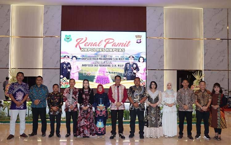 Pj Bupati Hadiri Kenal Pamit Kapolres Kapuas