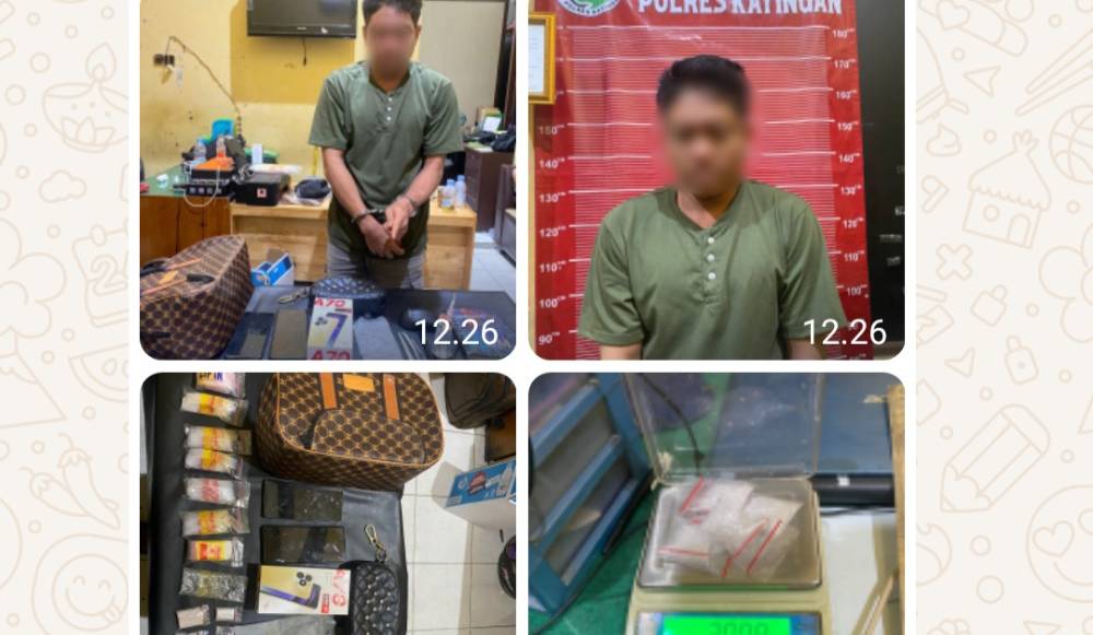 Polres Katingan Ringkus Pengedar Narkoba, Barang Buktinya 20 Gram Sabu