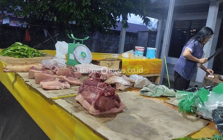 Sejak Awal Tahun Harga Daging Babi di Palangka Raya Melonjak Hingga Rp150.000