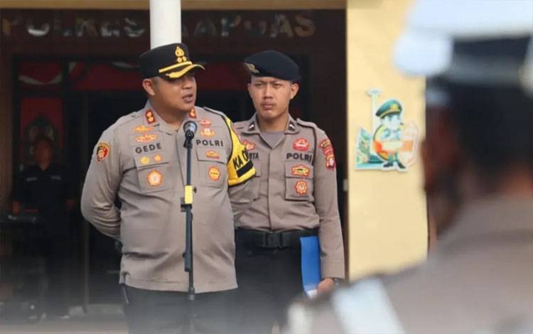 Kapolres Kapuas Pimpin Apel Perdana, Begini Pesannya Kepada Personel
