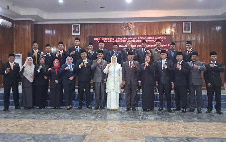 DPRD Kobar Rapat Paripurna Umumkan Calon Bupati dan Wakil Pemenang Pilkada 2024
