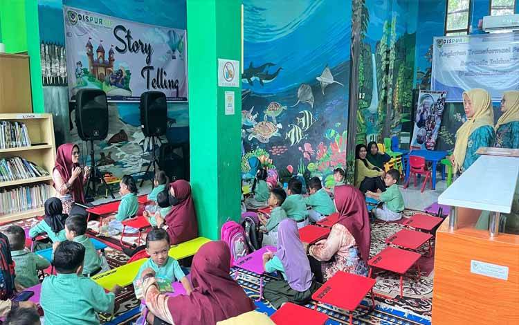 Dispursip Seruyan Giatkan Storytelling untuk Tumbuhkan Minat Baca Anak Usia Dini