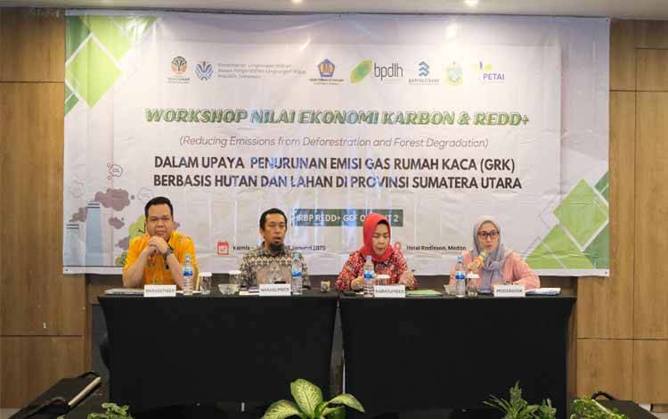 Narasumber Penting Isi Workshop REDD+ dan Nilai Ekonomi Karbon di Sumut Selama 2 Hari