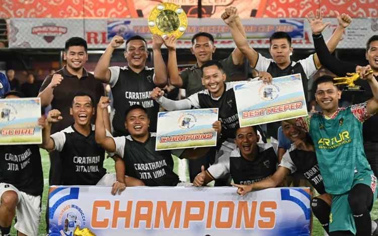 Tim Kodim Kapuas Raih Juara 1 Turnamen Mini Soccer Brimo Cup 2025
