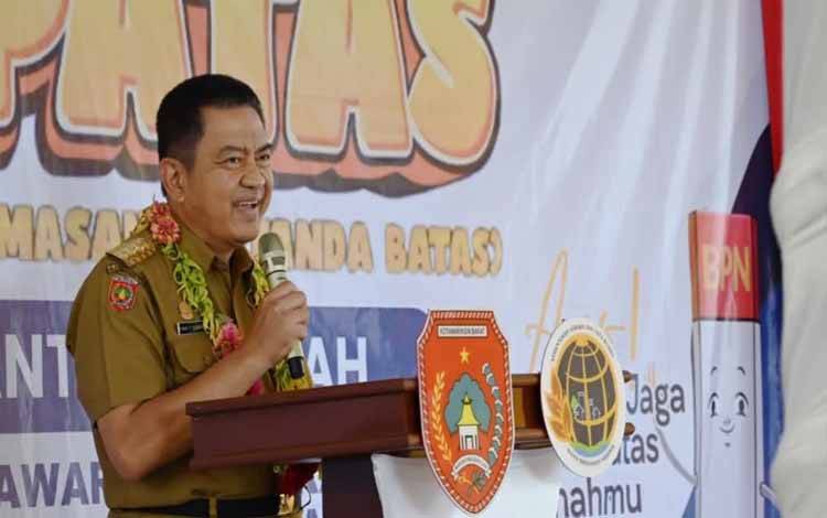 Pj Bupati Kobar Ajak Masyarakat Pastikan Tanah Miliknya Sudah Terpasang Tanda Batas